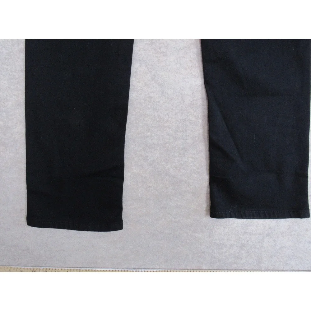 DG2 Diane Gilman Virtual Stretch‎ Straight Leg Jeans Black Womens Size 6 NWT